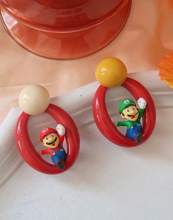 Super Mario Multicolor Earrings
