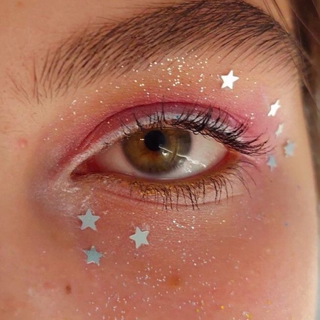 pink glitter eyeshadow