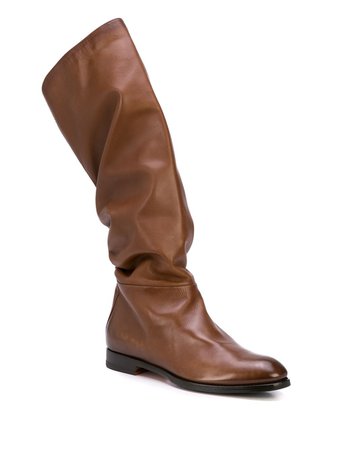 Santoni Ruched knee-length Boots - Farfetch