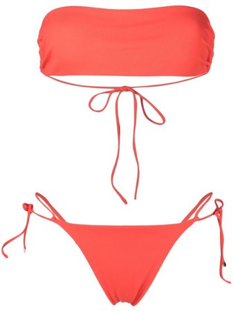The Attico Bandeau Bikini Set - Farfetch