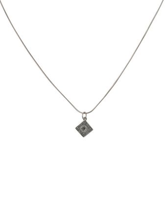 [nff엔프프]antique pattern lozenge necklace