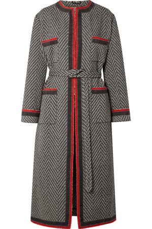 Gucci | Grosgrain-trimmed wool-blend bouclé coat | NET-A-PORTER.COM