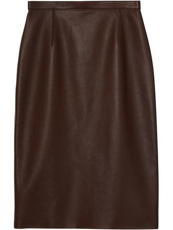 Burberry Lambskin Pencil Skirt