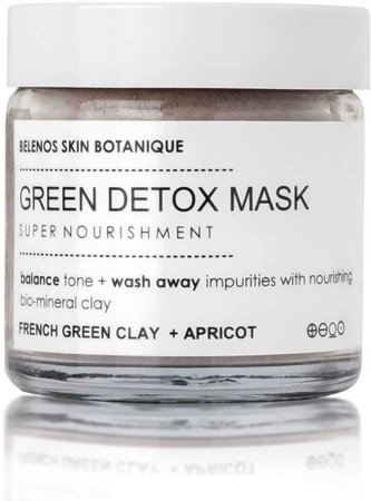 Belenos Skin Botanique Green Detox Dry Face Mask