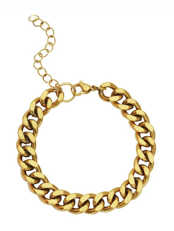 westwoodandhyde chunky gold chain bracelet
