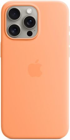 Amazon.com: Apple iPhone 15 Pro Max Silicone Case with MagSafe - Orange Sorbet ​​​​​​​ : Cell Phones & Accessories