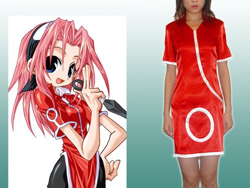 Naruto Cosplay, Sakura's costume set