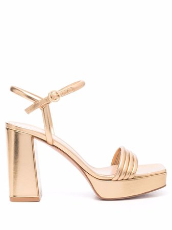 7 Gianvito Rossi Metallic high-heeled Sandals - Farfetch