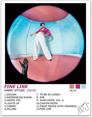 Amazon.com: Harry Styles Fine Line Poster Wall Art Decor Prints Photos Pics - (11x14): Posters & Prints