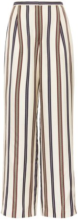 Striped Silk Pant