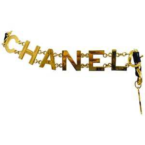 Chanel 1993 A COCO CHANEL Chain Belt with Leather