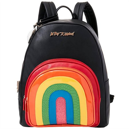 betsey johnson rainbow backpack