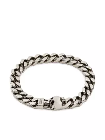 Alexander McQueen Skull Charm chain-link Bracelet - Farfetch