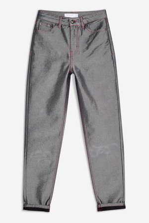 Silver Space Mom Jeans - New In Fashion - New In - Topshop USA