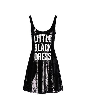 Moschino Sequin Little Black Dress