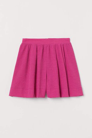 Wide-cut Shorts - Pink