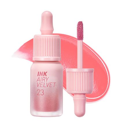 Peripera Ink Airy Velvet Lip Tint (0.14 fl oz) | High-Pigmentation, Lightweight, Soft, Moisturizing, Not Animal Tested | (#024 HEAVENLY PEACH)