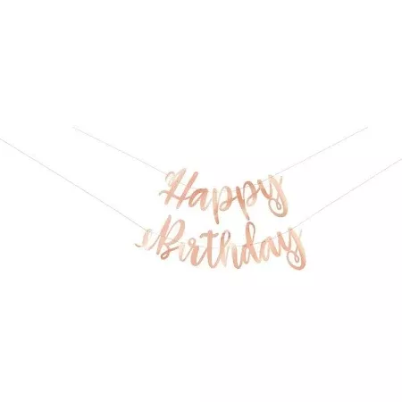 peach happy birthday banner formal - Google Shopping