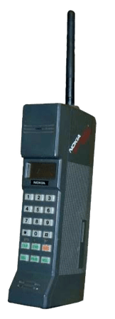 1987 80's retro vintage cellphone phone png Nokia City Man