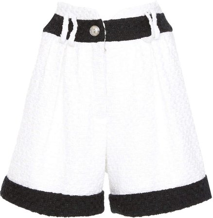 High-Rise Cotton-Blend Shorts