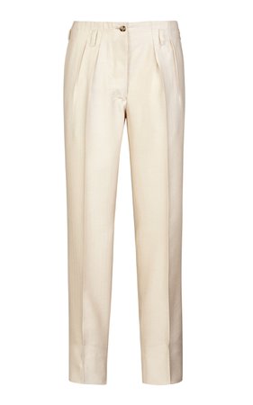 Gastone High-Rise Silk Cashmere-Blend Pants by Giuliva Heritage Collection | Moda Operandi