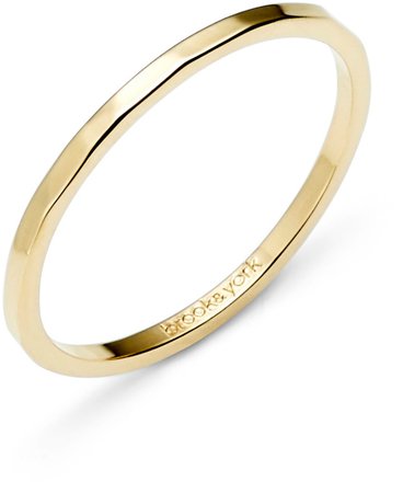 Brook And York Maren Extra Thin Hammered Stacking Ring