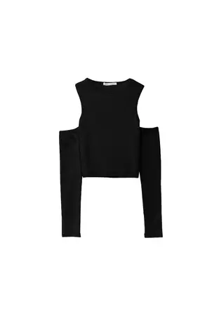 No-shoulders T-shirt - Women's See all | Stradivarius United States