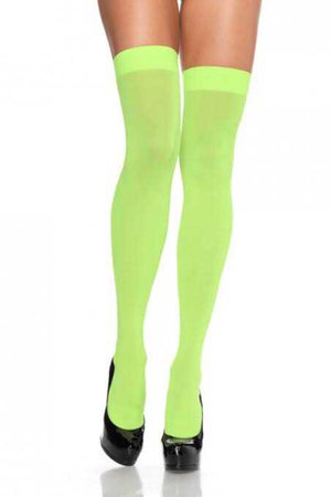 neon green knee highs