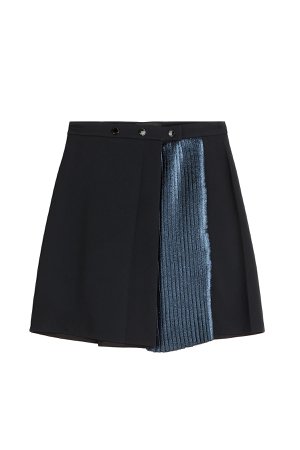 Skirt with Metallic Pleats Gr. M