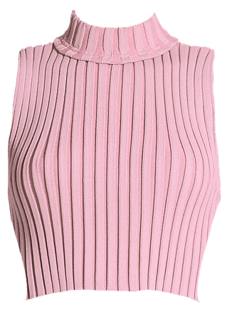 cropped knit tank top png