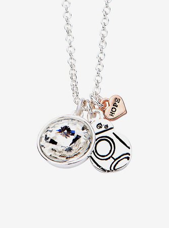 Star Wars BB8 with Clear Gem Pendant