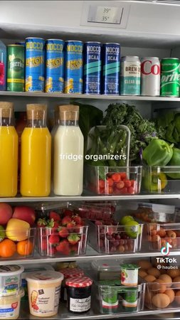fridge organized