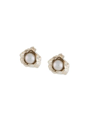 Niza Huang Crush Pearl Stud Earrings - Farfetch