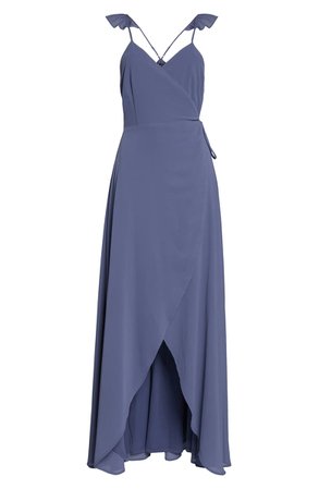 Lulus Here's to Us High/Low Wrap Evening Dress | Nordstrom