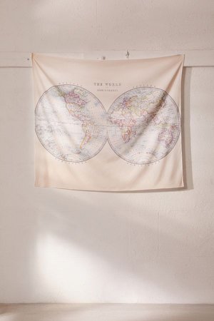 world atlas tapestry