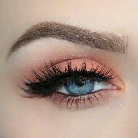 Light Orange Eye Makeup