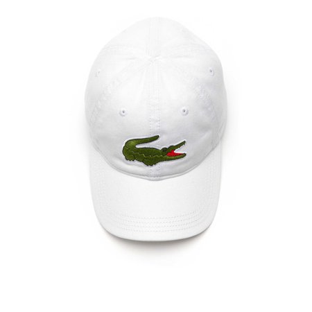 Men's Gabardine cap with oversized crocodile | LACOSTE
