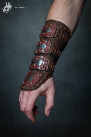 Mad Max Bracer Post-apocalyptic Forearm Guard Leather | Etsy