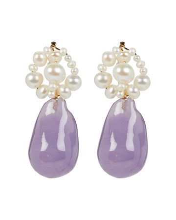 Completedworks Pearl Earrings In White | INTERMIX®