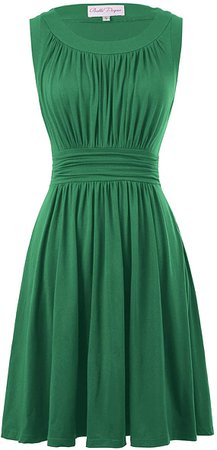 Belle Poque Sleeveless A-Line Women's 1950s Vintage Dress Cocktail Dress at Amazon Women’s Clothing store