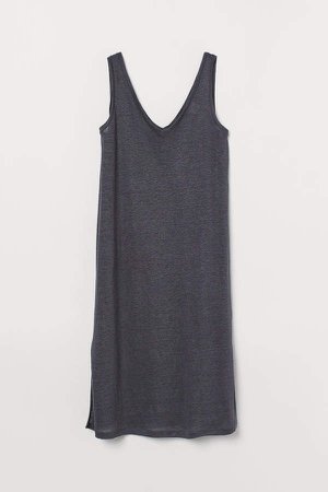 Linen Dress - Gray