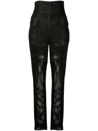 Chanel Pre-Owned high-waisted Crochet Trousers - Farfetch