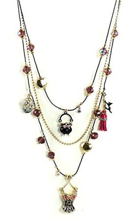 Betsey Johnson "Enchanted Forest" Dress Cauldron Layer Necklace: Pendants: Jewelry