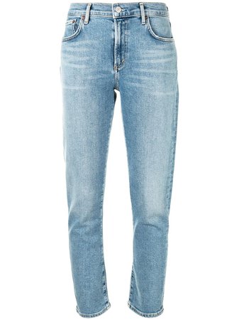 AGOLDE Cropped mid-rise Skinny Jeans - Farfetch