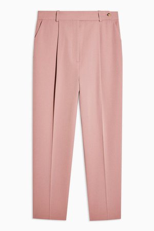 Dusty Pink Peg Suit Trousers | Topshop