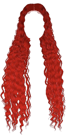 Red mermaid hair