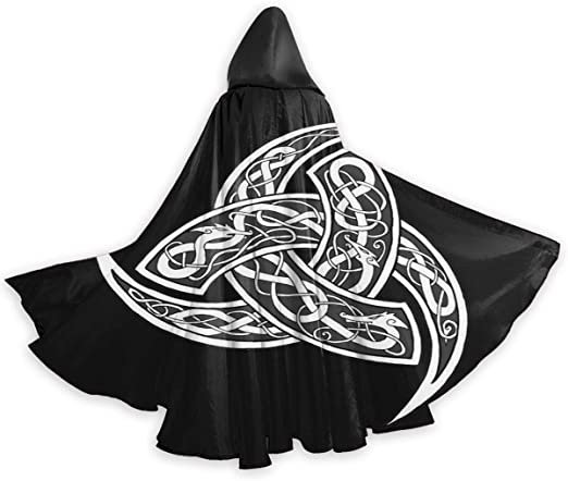 Amazon.com: Celtic Norse Viking Nordics Wiccan Wicca Halloween Wizard Witch Hooded Robe Cloak Christmas Hoodies Cape Cosplay for Adult Men Women Party Favors Supplies Dresses Clothes Gifts Costume Black : Clothing, Shoes & Jewelry