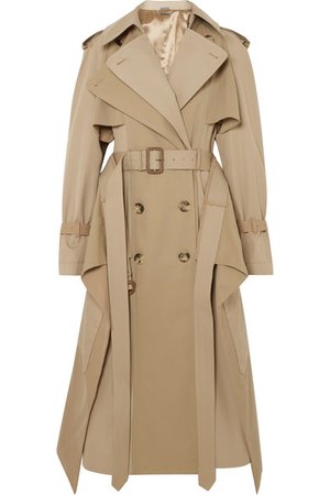 Alexander McQueen Cotton-gabardine trench coat