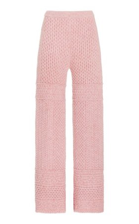 Fina Cable-Knit Wool-Blend Pants By Nanushka | Moda Operandi