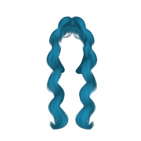 turquoise wig
